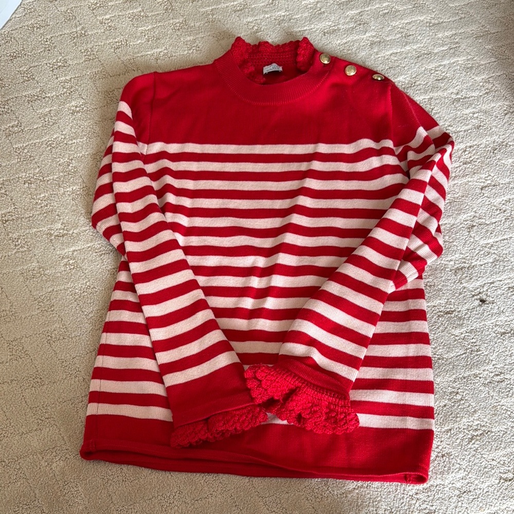 Red striped sailor sweater